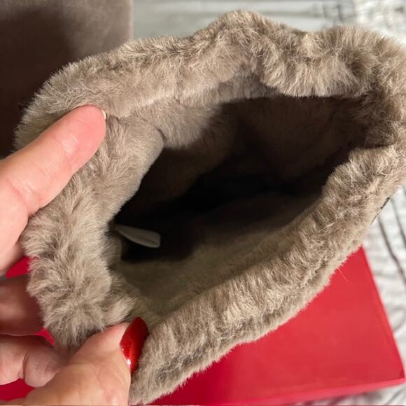 Kelly & Katie Katiyana slate grey boot with faux fur New w/box 8.5 - Picture 7 of 13